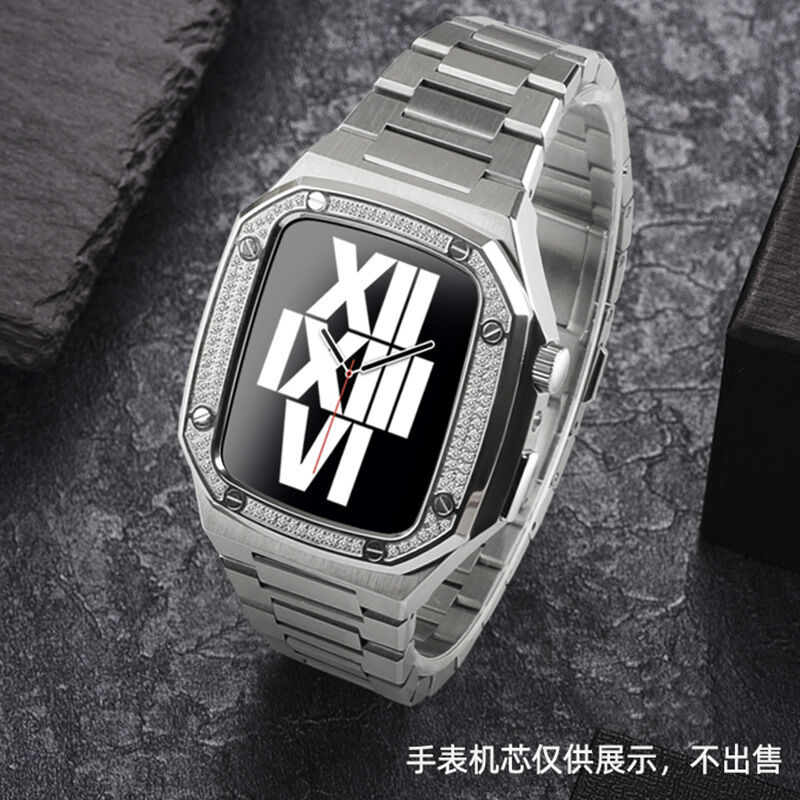 Stock Trendy Fashion Waterproof Luxury Brand Stainless Steel No Smart 44mm Watch Case for Apple Series 4/5/6 Iwatch