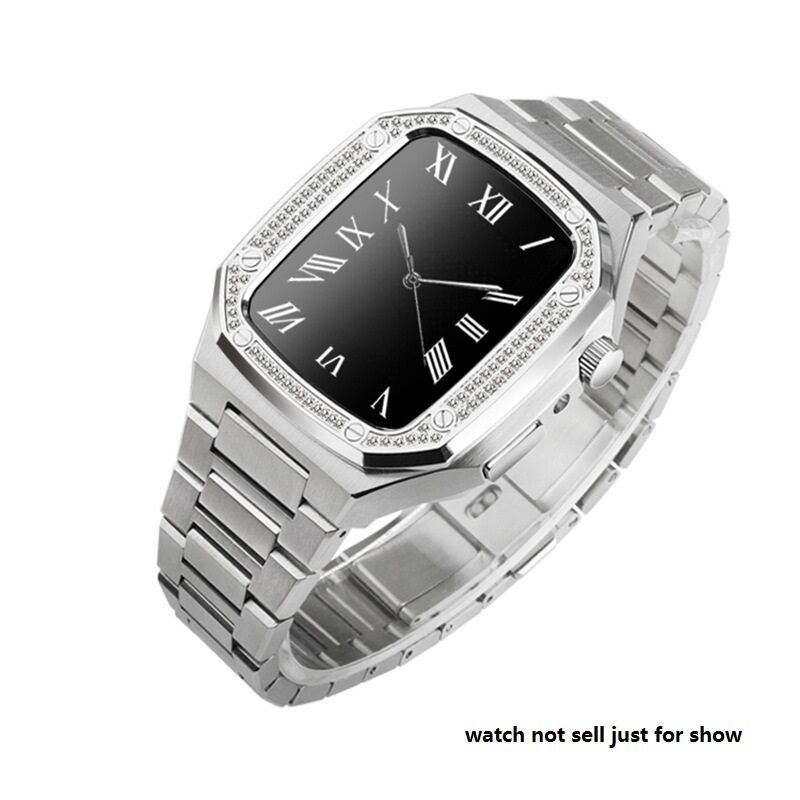 Stock Trendy Fashion Waterproof Luxury Brand Stainless Steel No Smart 44mm Watch Case for Apple Series 4/5/6 Iwatch