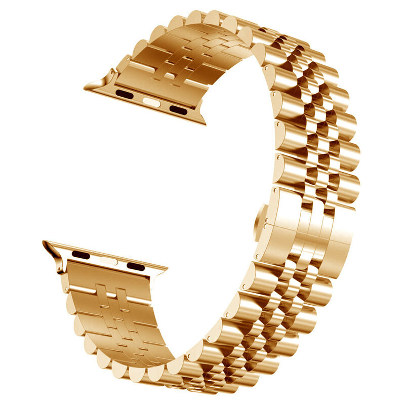 Custom LOGO Fantastic Watch Bands for Apple Watch Series Band Men Women Luxury Metal Stainless Steel Watch Strap Bracelet