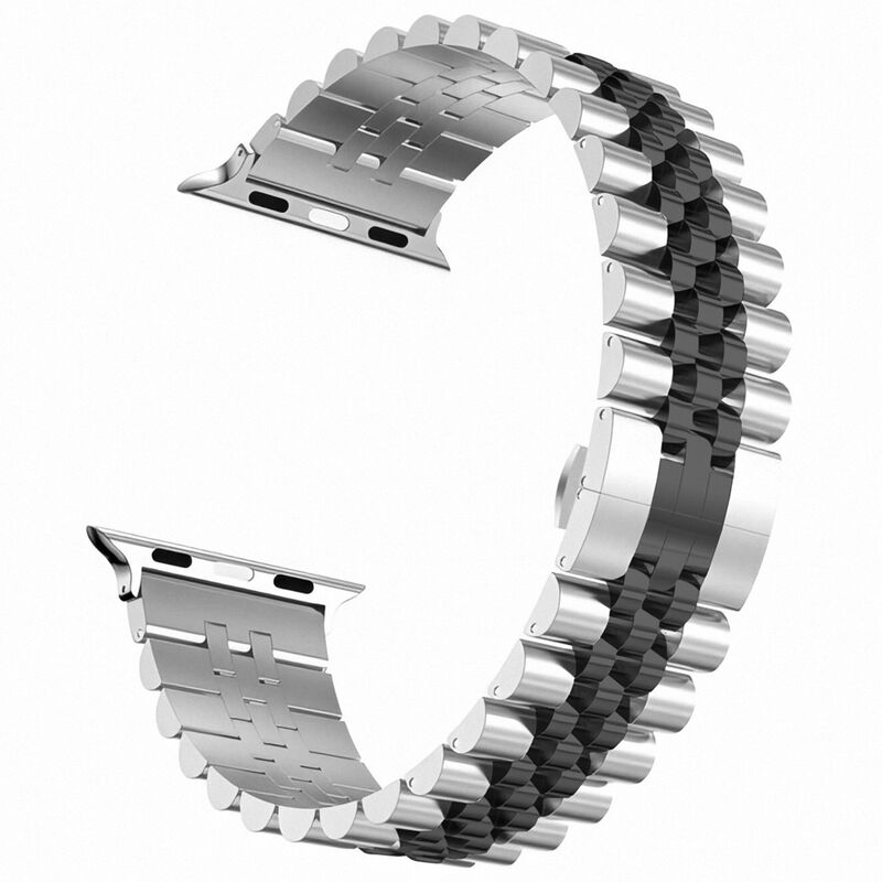 Custom LOGO Fantastic Watch Bands for Apple Watch Series Band Men Women Luxury Metal Stainless Steel Watch Strap Bracelet
