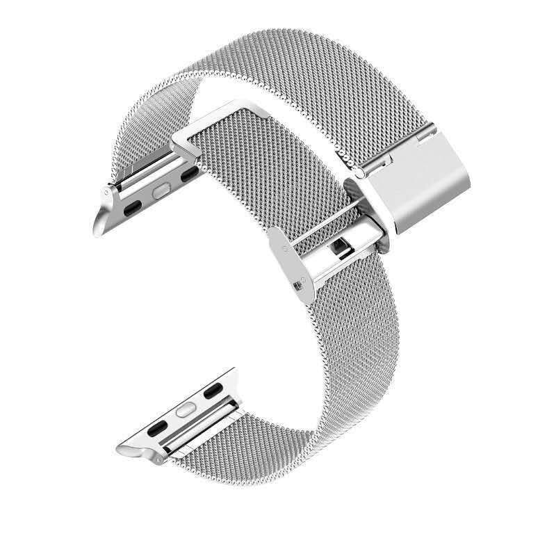 Fashion Designer Metal Bands for Girls & Men Milanese Stainless Steel Bracelet for Apple Watch Band Strap 42mm 44mm 41mm 45mm