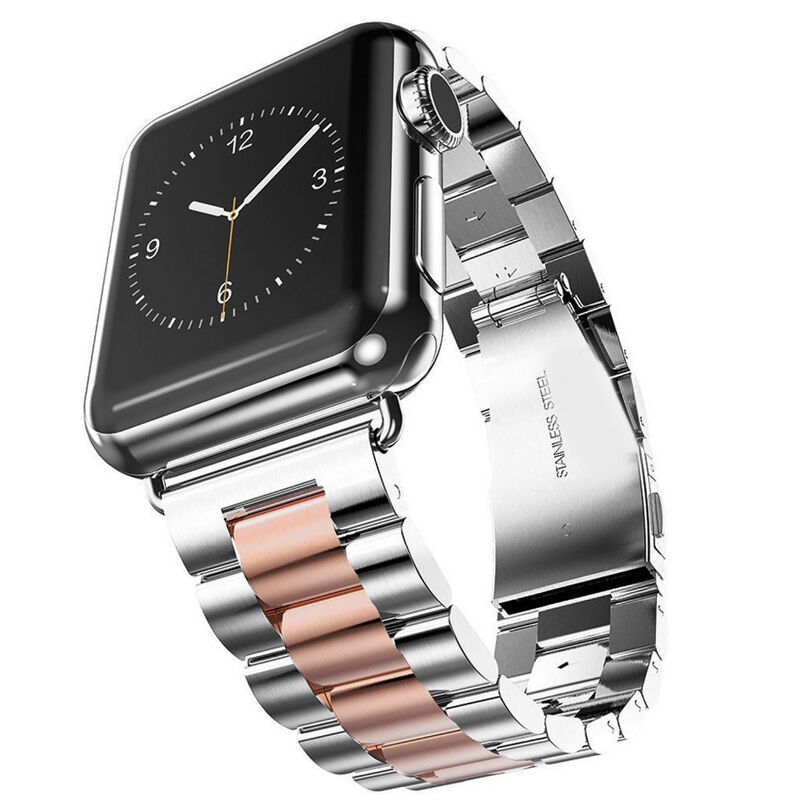 Custom Stainless Steel Watch Strap for apple Watch Band for IWatch Series 7/6/5 Belt Link Bracelet Metal Wrist Watch Band