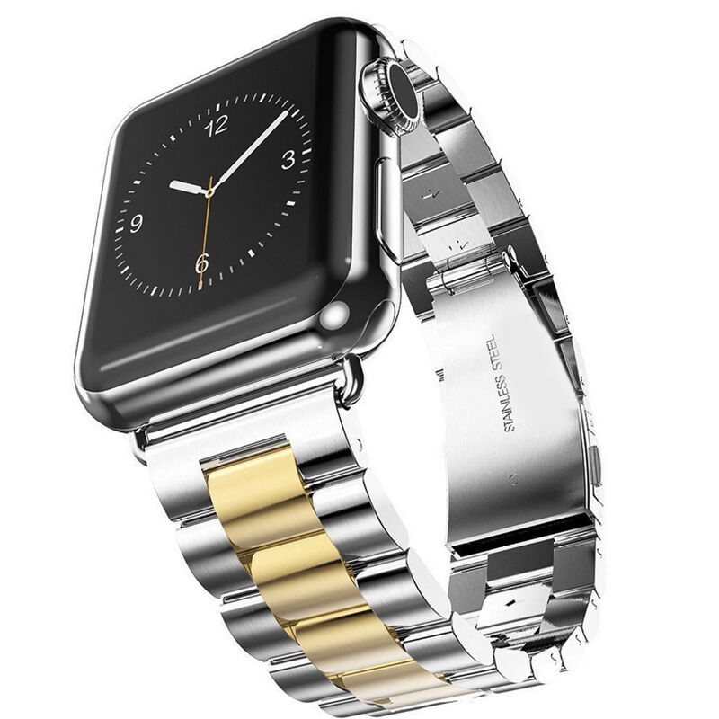 Custom Stainless Steel Watch Strap for apple Watch Band for IWatch Series 7/6/5 Belt Link Bracelet Metal Wrist Watch Band