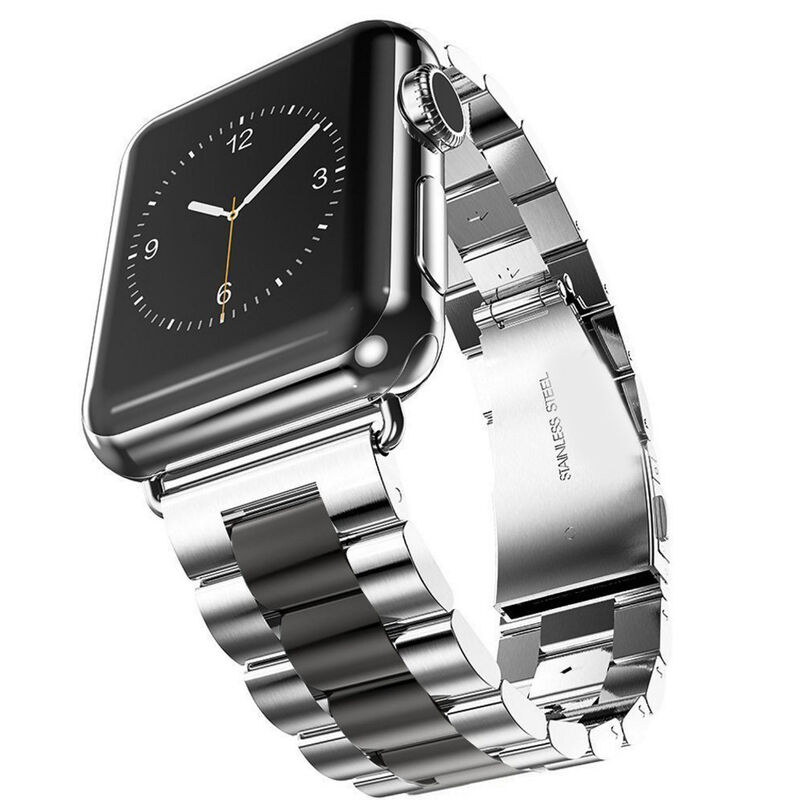 Custom Stainless Steel Watch Strap for apple Watch Band for IWatch Series 7/6/5 Belt Link Bracelet Metal Wrist Watch Band