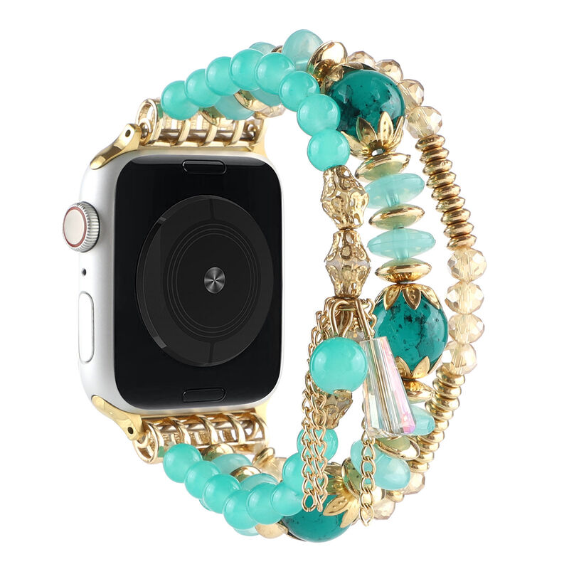 Custom Woman Luxury Jewelry Bracelet for Apple Iwatch Bands Bling Strap Charms Wristbands Fancy Style Watch Band His and Hers