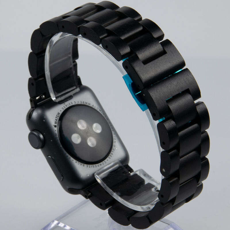 5 Color Natural Wood Iwatch Band 38mm 40mm 42mm 44mm Bracelet Wooden Strap for I Watch Series 1 2 3 4 5 6