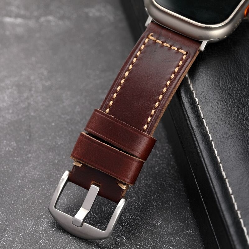 Handmade Quick Release Strap Genuine Vintage Replacement Wrap 18mm 20mm 22mm 24mm US Chromexcel Men Horween Leather Watch Bands