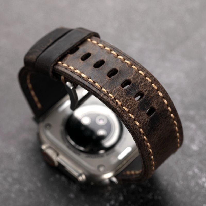 Handmade Quick Release Strap Genuine Vintage Replacement Wrap 18mm 20mm 22mm 24mm US Chromexcel Men Horween Leather Watch Bands