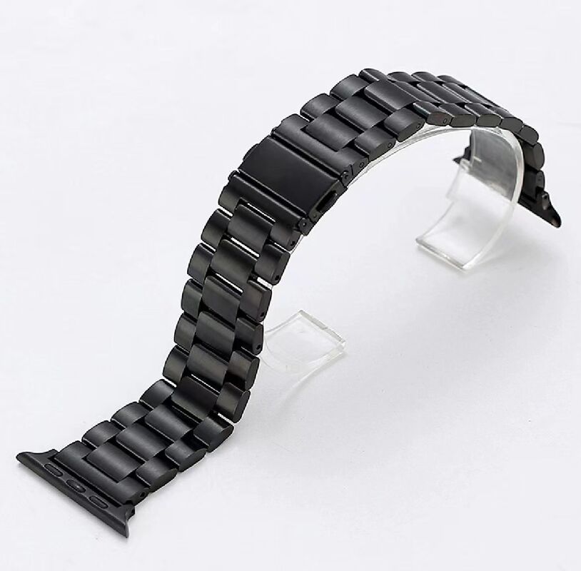 3 Links Metal Bracelet for IWatch Series 8 7 SE 6 5 4 Ultra Stainless Steel Band Strap for Apple Watch Band 49mm 40mm 44mm 41mm