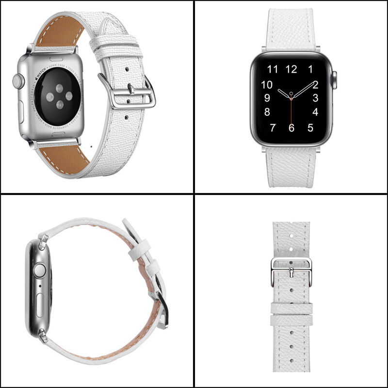 Top Grain Genuine Leather Business Replacement Band Smart Watch Strap for Apple Watch Ultra SE Series 8 7 6 5 4 3 2 1