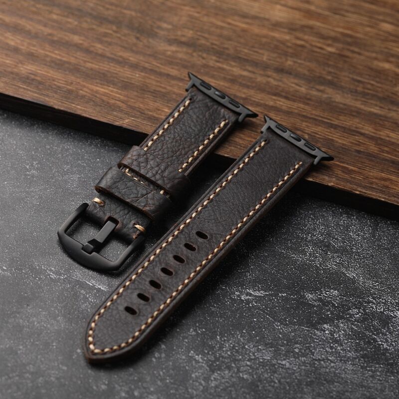 High Quality Crazy Horse Italian Vintage Calf Genuine Leather Watch Strap Quick Release 20mm 22mm 24mm Watch Band