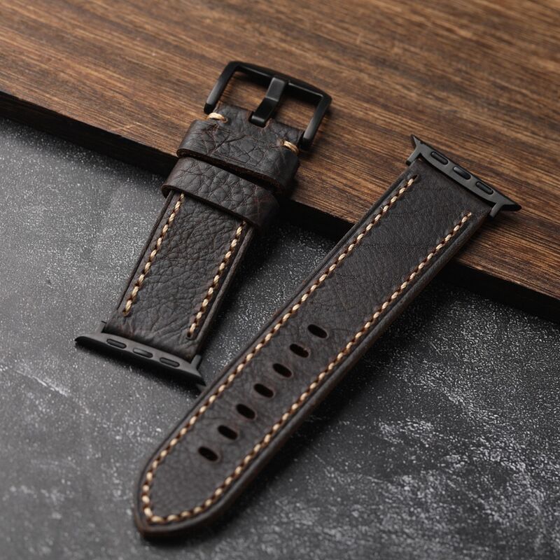 High Quality Crazy Horse Italian Vintage Calf Genuine Leather Watch Strap Quick Release 20mm 22mm 24mm Watch Band