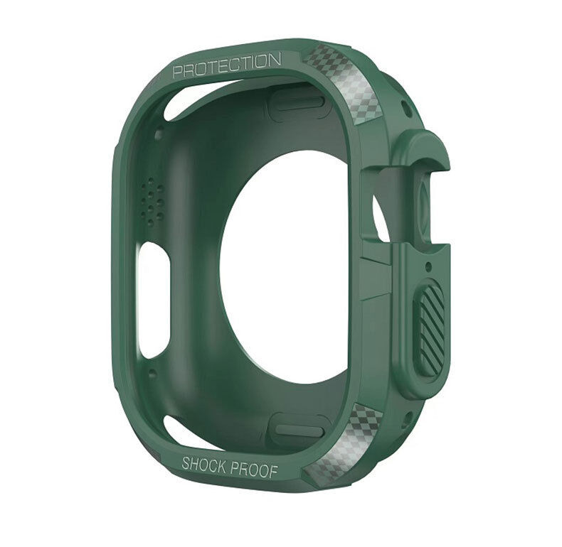 Shockproof Rugged Case Cover for Apple Watch Series 8 7 Ultra 41mm 45mm 49mm TPU Watch Screen Protector