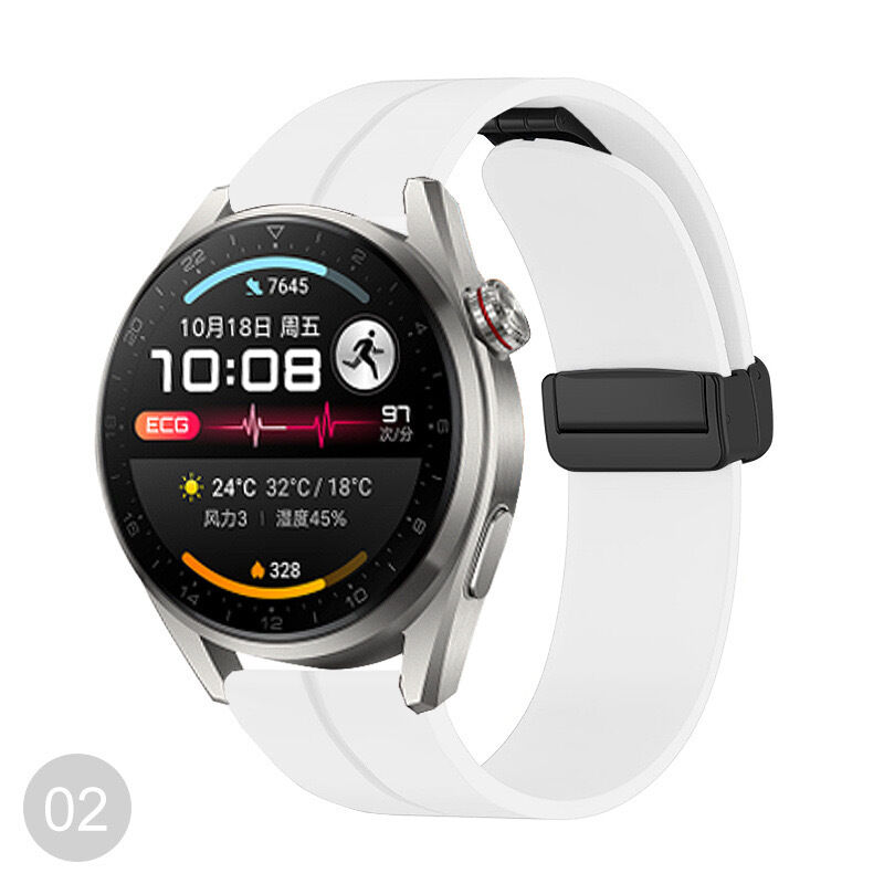 Original Silicone Strap for Samsung Galaxy Watch 5Pro 45mm Band Magnetic Buckle for Galaxy Watch 4 5 40mm 44mm 4 Classic 42 46mm