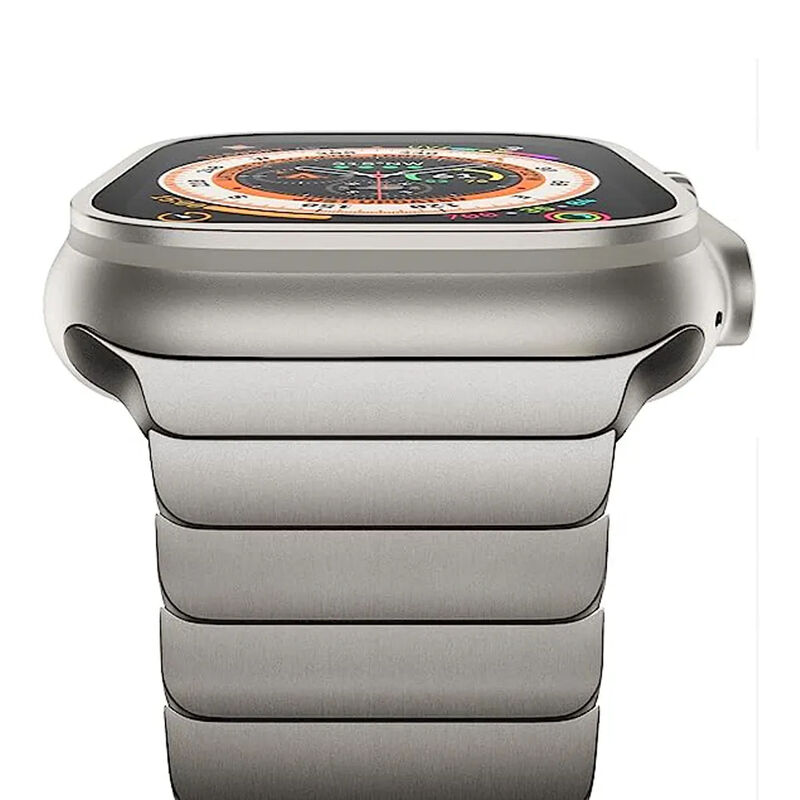 Titanium Watch Band Ultra Luxury Replacement Mesh Metal Straps I Watch Series Stainless Steel for Apple Watch Bands