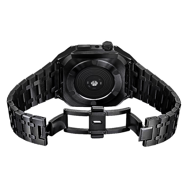 Luxury Metal Armor Case Replacement Cover Watch Band Quickly Release Stainless Steel Smart Watch Bands for Apple I Watch