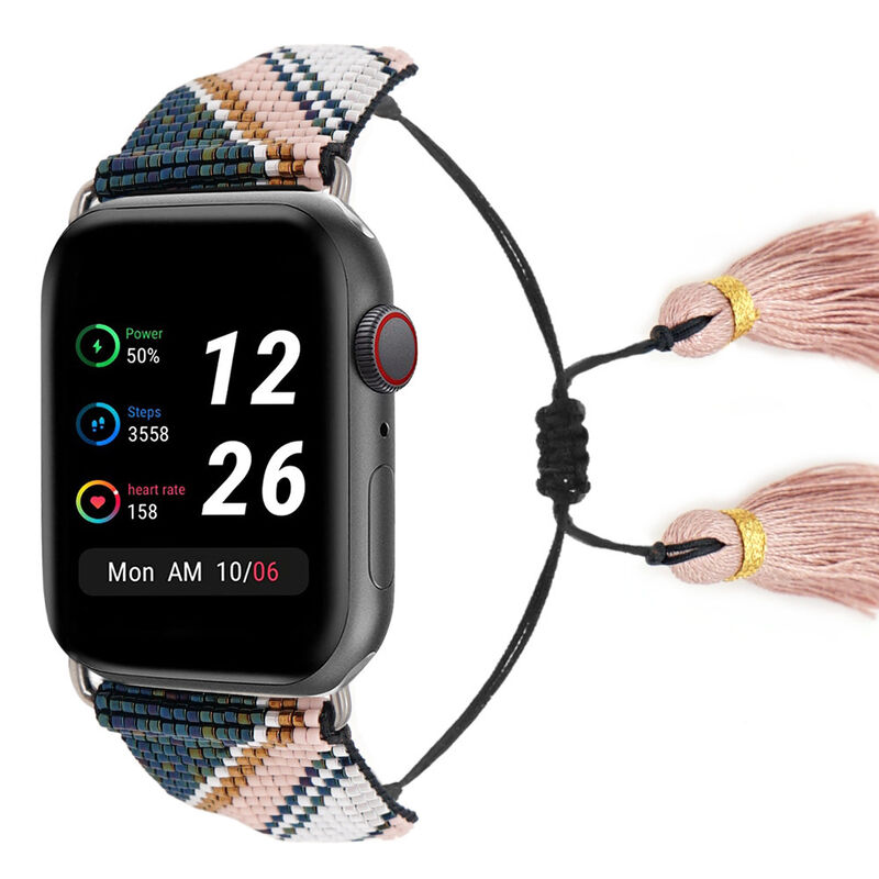 Miyuki Delica Seed Beads Fashion Jewelry Bracelet , Beaded Accessories Smart Watch Band for Apple Watch 42/44/45mm