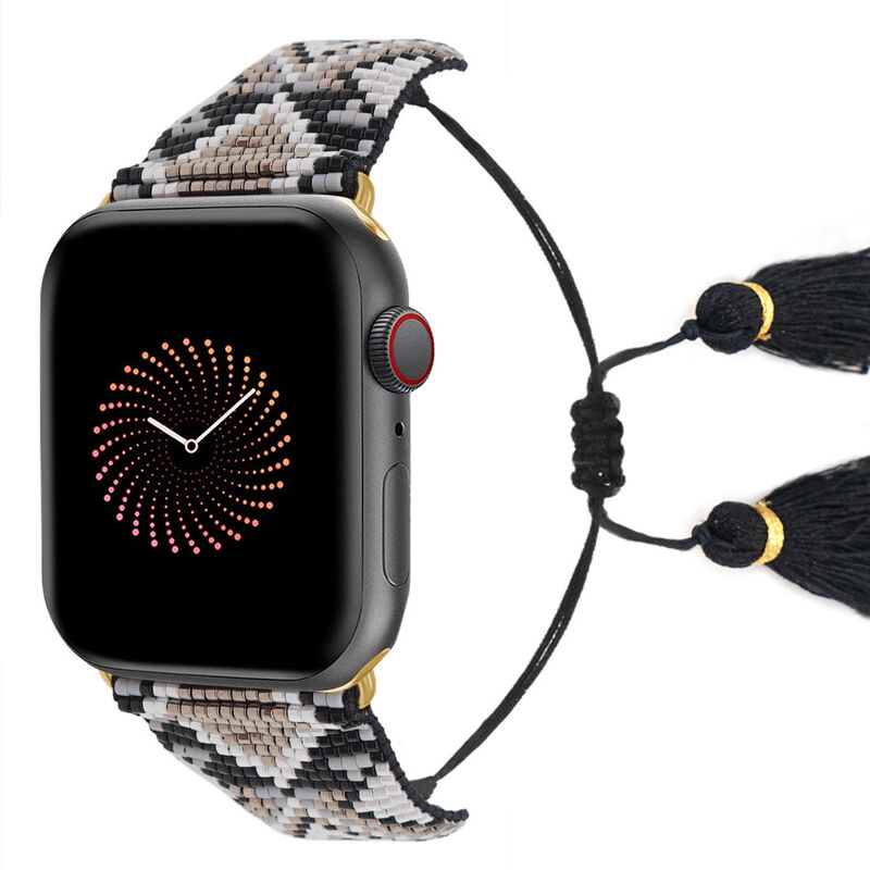 Miyuki Delica Seed Beads Fashion Jewelry Bracelet , Beaded Accessories Smart Watch Band for Apple Watch 42/44/45mm
