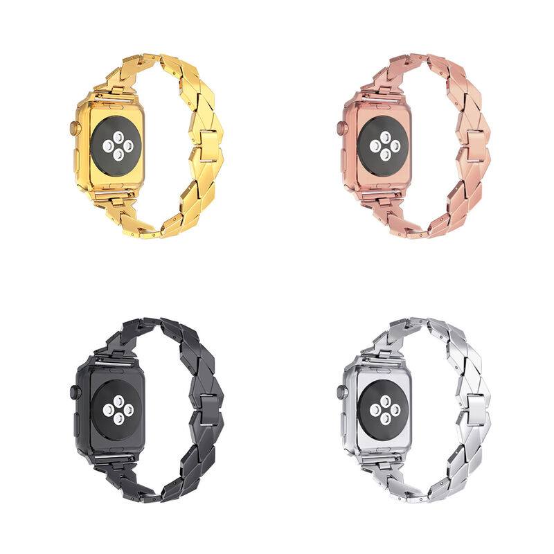 2023 Fashion Lady and Gentlemen Watch Strap Metal Diamond-shaped Personalized Bracelet Band Top Sell Watches Bands