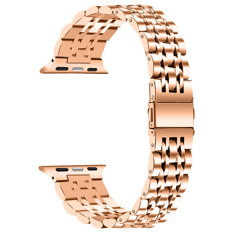 Seven Beads Watch Strap 41mm 45mm 40mm 44mm Stainless Steel Watch Band for Apple Watch Series 7 6 5 4 3 2 1