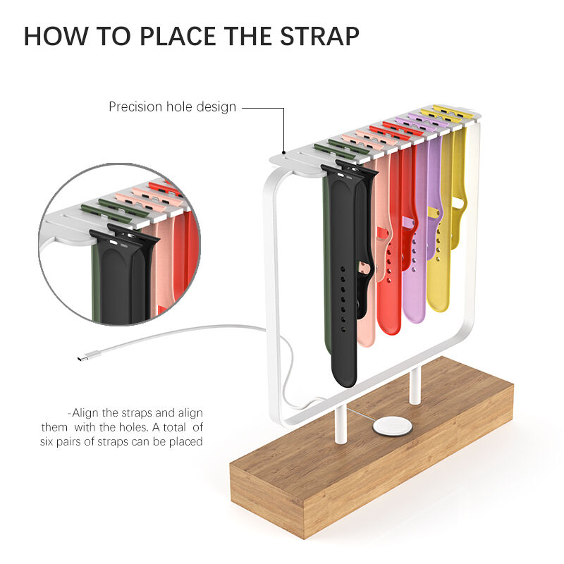 Custom Watch Strap Display for Apple Watch Band Display Stand Metal Display Stand for Watch Band