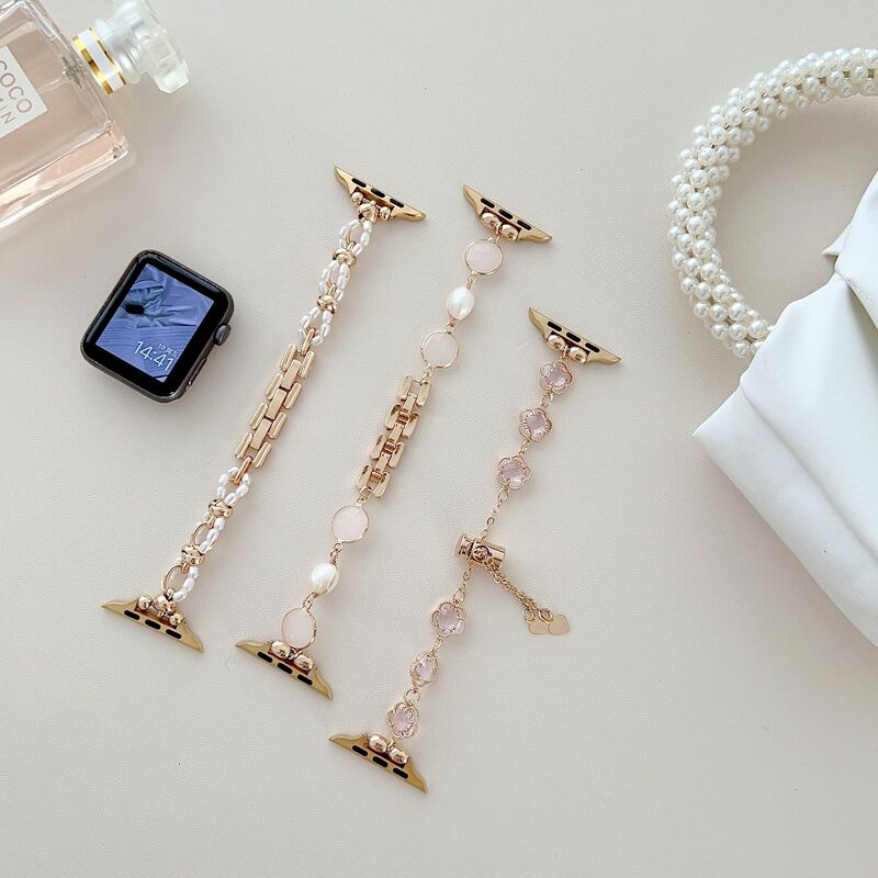 38mm to 49mm Women Fashion Bands Smart Watch Bands Strap Bracelet Lovely Charm Bracelets Bangle for Smart Watch Bands