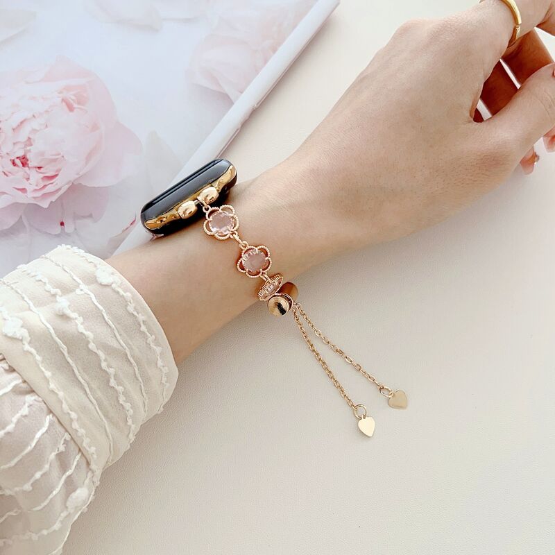 38mm to 49mm Women Fashion Bands Smart Watch Bands Strap Bracelet Lovely Charm Bracelets Bangle for Smart Watch Bands