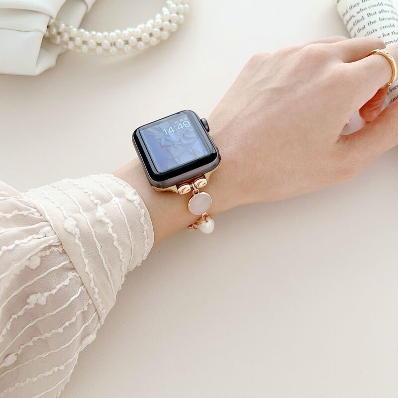 38mm to 49mm Women Fashion Bands Smart Watch Bands Strap Bracelet Lovely Charm Bracelets Bangle for Smart Watch Bands