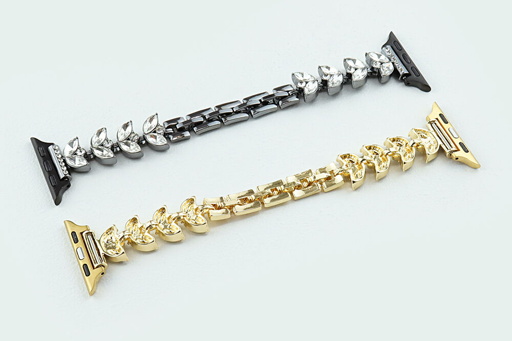 Fashion Diamond Smart Watch Bands for Apple Watch Metal Band 38mm Diamond Jewelry Charms Wristband for IWatch 7 8 9 SE