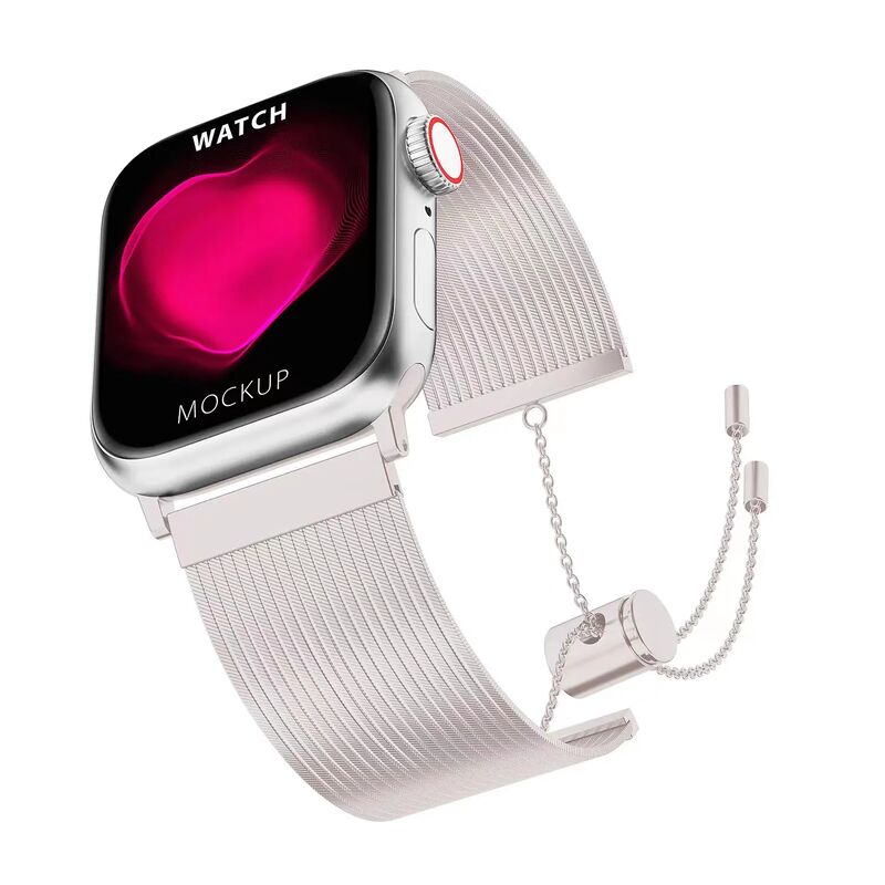 Gold Tassel Design Retractable Women's Bracelet Stainless Steel for Apple Watch Band for Iwatch 8 Ultra 49mm Series 6 Watch Band