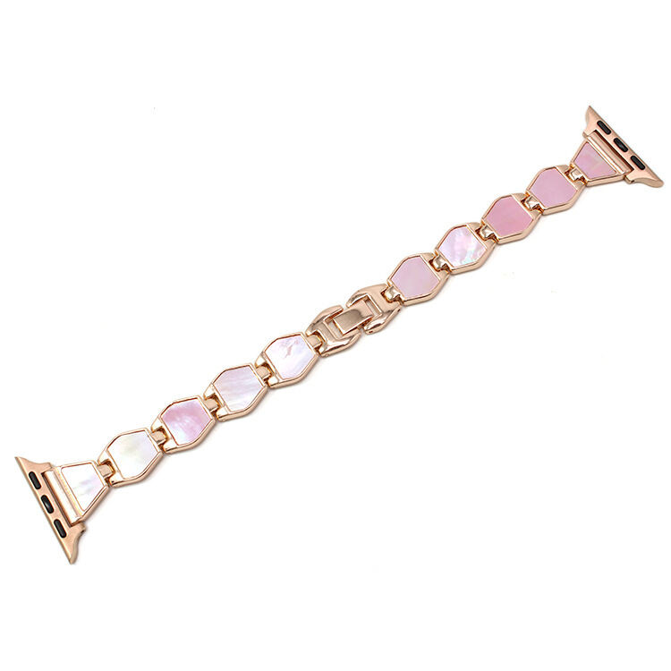 2022 Fashion Shell Metal for Apple Watch Band Female Trendy Vintage Exquisite Rose Gold Strap Bracelet for iwatch 41/45mm Series