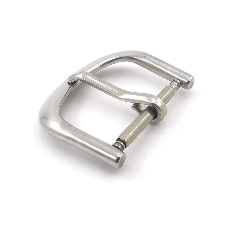 Custom Watch Clasp Manufacturer 6 10 12 14 16 18 20 22mm 316L Solid Stainless Steel Pin Watch Clasp 1.5mm Tongue for Watch Strap