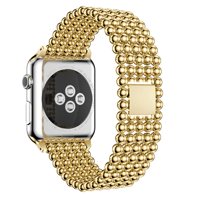 For Apple Watch Band Fashion, for Apple Watch Strap, for Apple Watch Band Bead Links Metal Strap