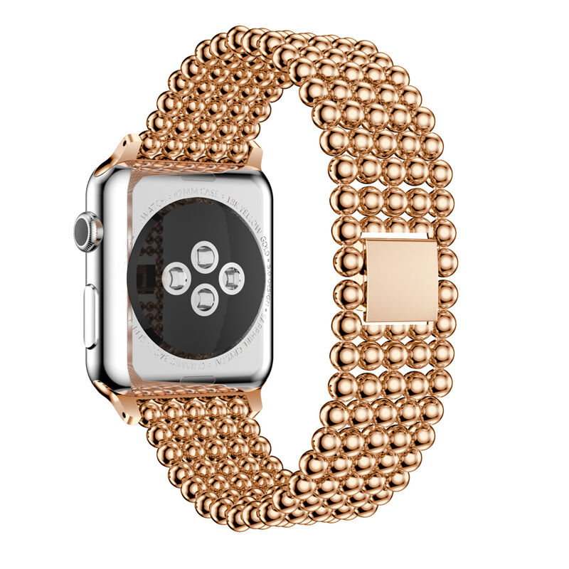 For Apple Watch Band Fashion, for Apple Watch Strap, for Apple Watch Band Bead Links Metal Strap