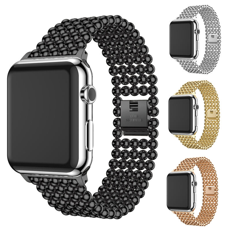 For Apple Watch Band Fashion, for Apple Watch Strap, for Apple Watch Band Bead Links Metal Strap