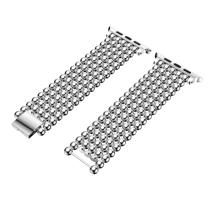 For Apple Watch Band Fashion, for Apple Watch Strap, for Apple Watch Band Bead Links Metal Strap