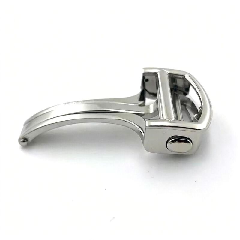 Custom Polishing Rose Gold Black 14mm 16mm 18mm 316L Stainless Steel butterfly Watch Buckle for Cart Watch Folding Clasp