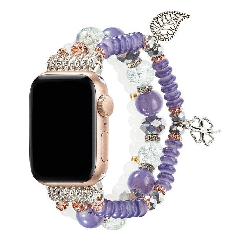 Wholesale 2022 Suitable for apple Iwatch765421/SE Pearl Strap Jewelry Luxury Beaded apple Watch Gemstone Band