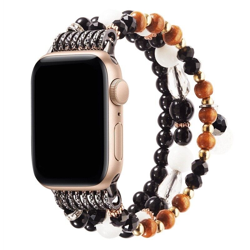 Wholesale 2022 Suitable for apple Iwatch765421/SE Pearl Strap Jewelry Luxury Beaded apple Watch Gemstone Band