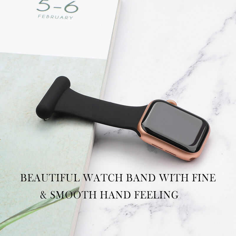 New Nurse Watch Pin Bracelet for Apple Watch Band 38mm 42mm 44mm 40mm Silicone Band for Iwatch S8 Accessories