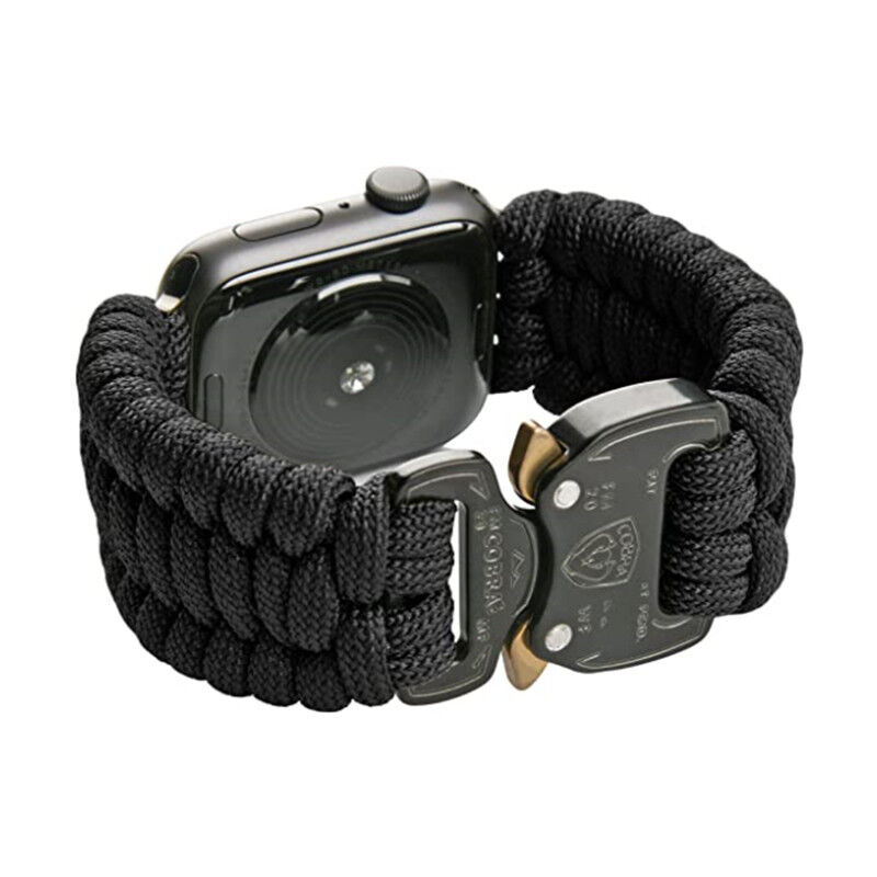 Paracord Wristband for IWatch Ultra SE 8/7/6/5/4/3/2/1 WatchBand 38mm 40mm 41mm 42mm Wristband 550 Paracord Watch Band