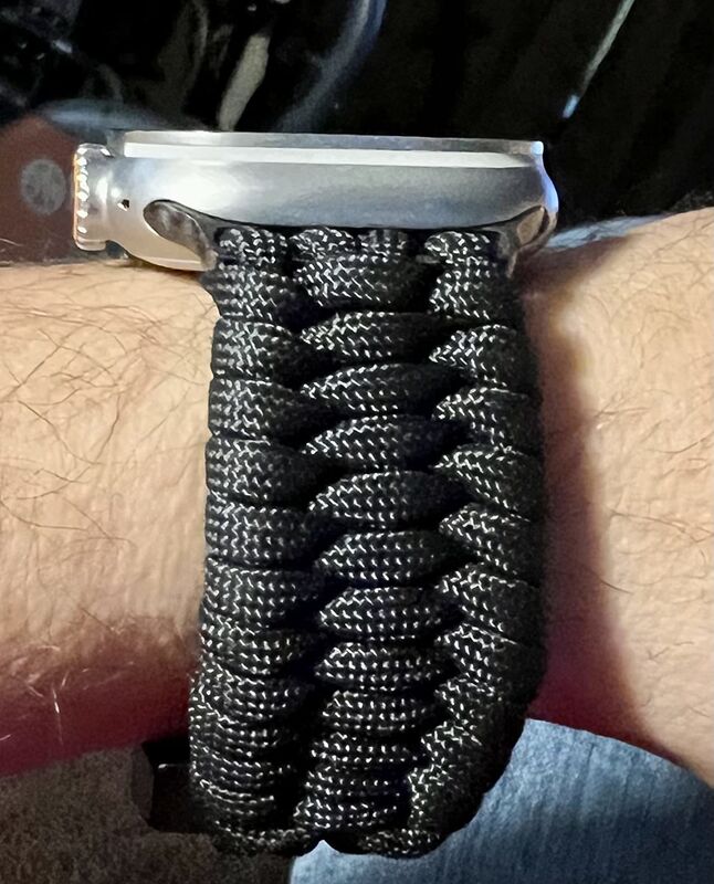 Paracord Wristband for IWatch Ultra SE 8/7/6/5/4/3/2/1 WatchBand 38mm 40mm 41mm 42mm Wristband 550 Paracord Watch Band