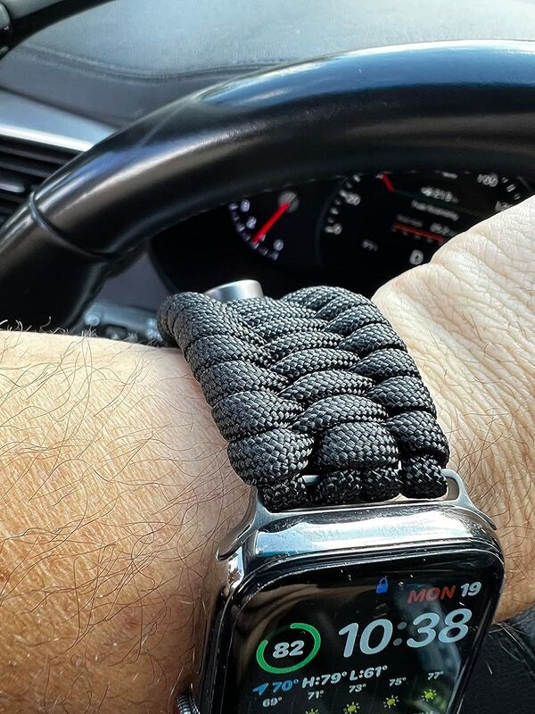 Paracord Wristband for IWatch Ultra SE 8/7/6/5/4/3/2/1 WatchBand 38mm 40mm 41mm 42mm Wristband 550 Paracord Watch Band