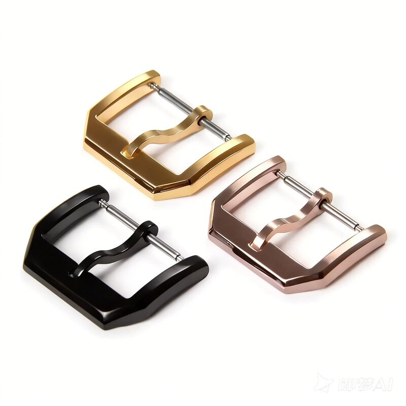 Custom Watch Buckle Manufacturer Solid 304L Stainless Steel Watch Buckle Tongue 2mm Pin Clasp for Wristwatch Strap 18 20 22 MM