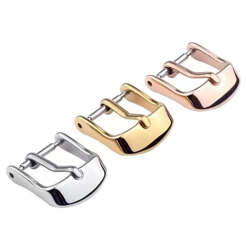Custom Watch Pin Clasp Factory 316L Stainless Steel 18mm Watch Strap Buckle 2.0mm Tongue