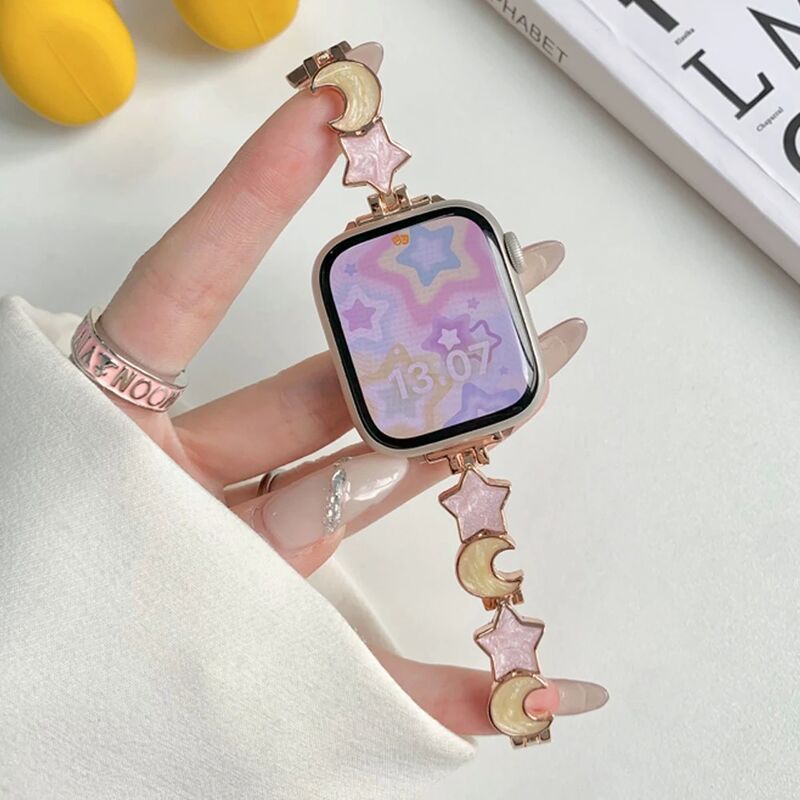 Elegant Stainless Steel Band for Apple Watch 9 8 7 6 SE 5 4 Slim and Durable Strap for IWatch 9 Ultra 2 49mm 42 44 45mm