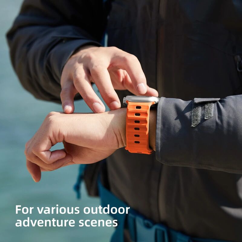 Custom Silicone Watch Strap Quick Release Sport Soft Rubber Band Luxury Ultra Watch for Apple Watch Band Accessories