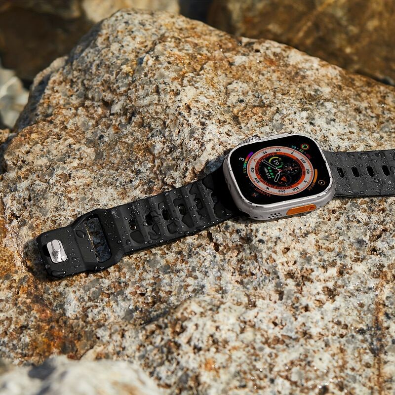 Custom Silicone Watch Strap Quick Release Sport Soft Rubber Band Luxury Ultra Watch for Apple Watch Band Accessories