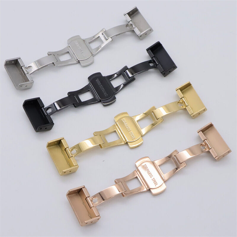18mm 20mm 22mm 24mm Custom Watch Buckle Deployment Clasp for Watch Strap Folding Butterfly Stainless Steel Watch Buckle