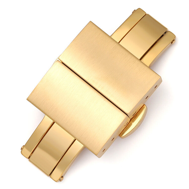 18mm 20mm 22mm 24mm Custom Watch Buckle Deployment Clasp for Watch Strap Folding Butterfly Stainless Steel Watch Buckle
